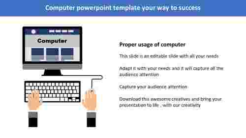 computer powerpoint template-Computer powerpoint template your way to success
